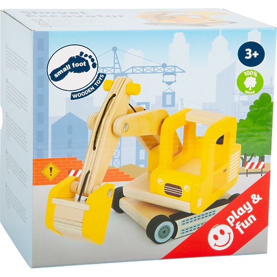 small foot Excavator din lemn cu cupă