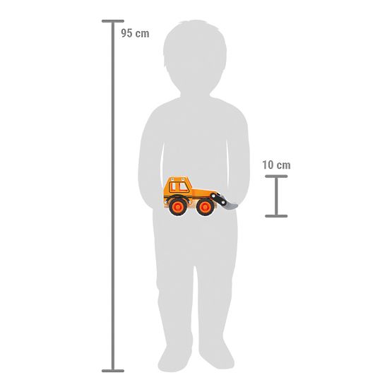 small foot Excavator din lemn