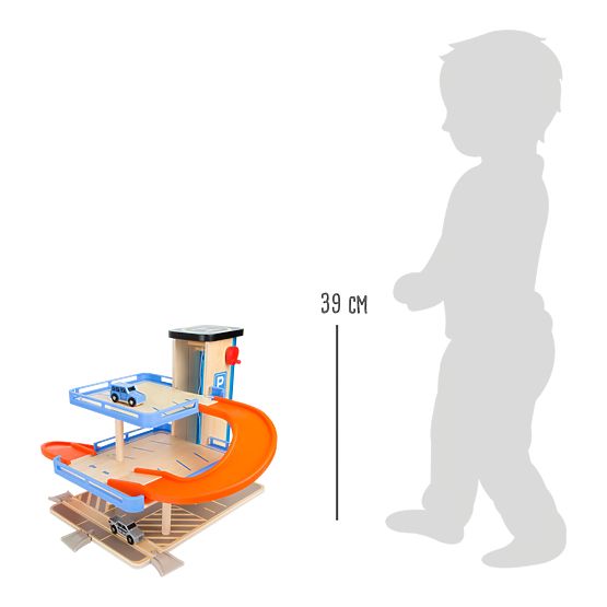 small foot Garaj din lemn cu etaje și lift