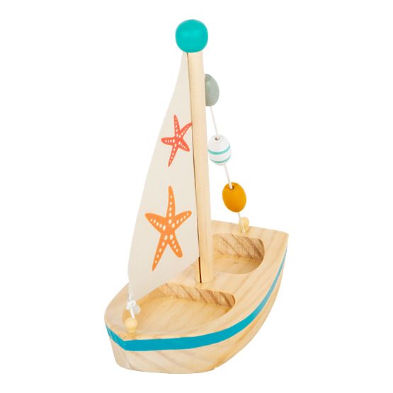 small foot Jucărie de apă barcă cu pânze stea de mare