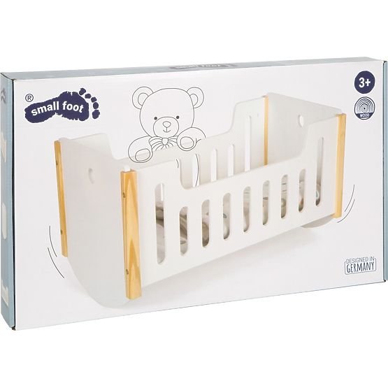 small foot Leagăn de lemn pentru păpuși Little Button