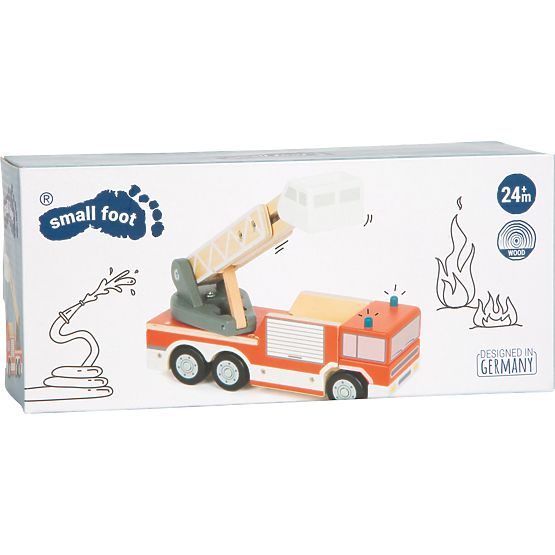 small foot Mașină de pompieri cu scară rotativă