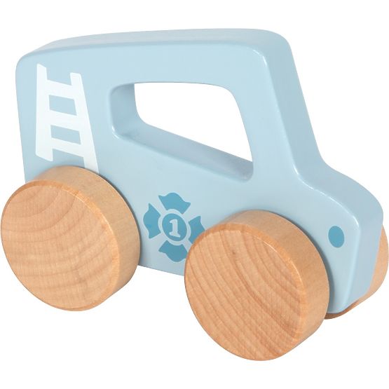 small foot Mașinuță din lemn de împins Albastră