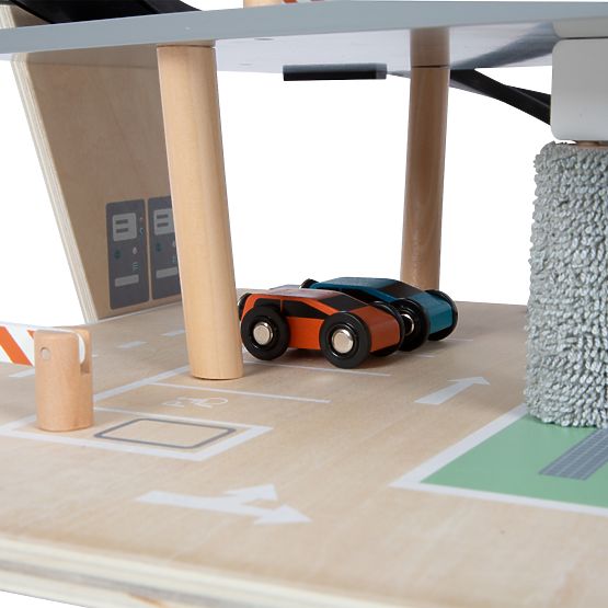 small foot Parcare de curse din lemn