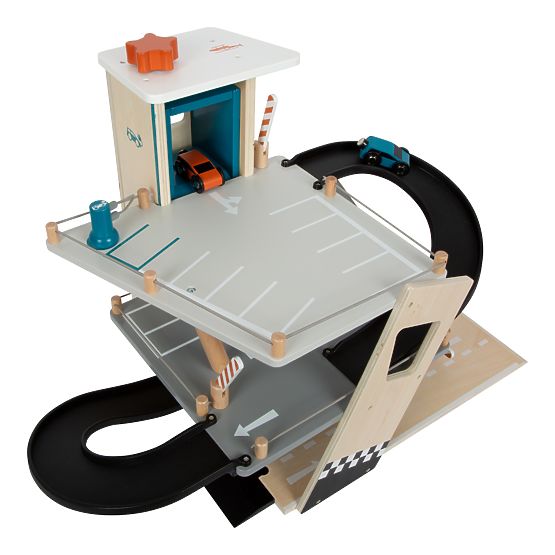 small foot Parcare de curse din lemn