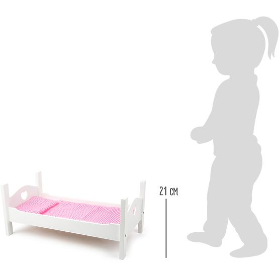 small foot Pat de lemn alb