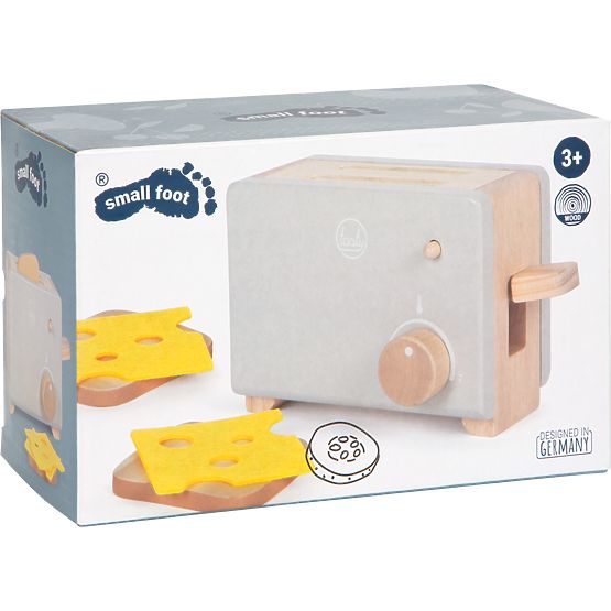small foot Prăjitor de pâine din lemn Tasty gri