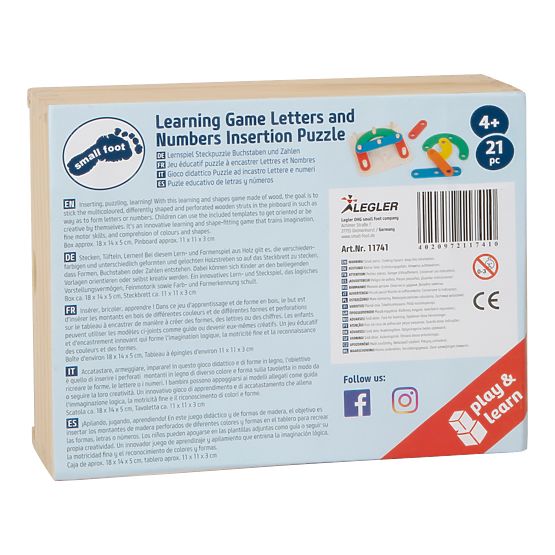 Small Foot Puzzle joc Litere și numere