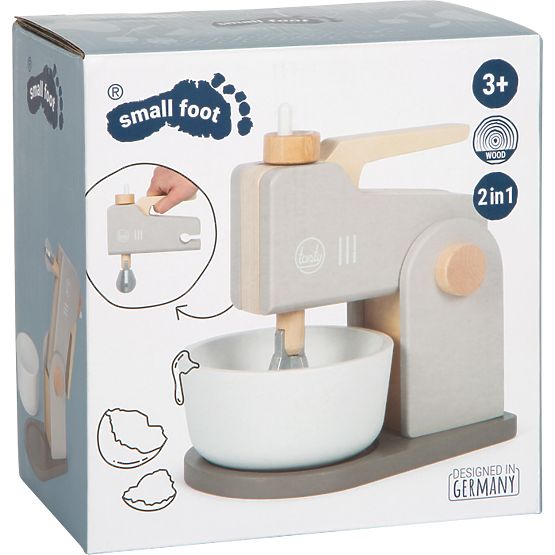 small foot Robot de bucătărie din lemn 2 în 1 Tasty gri