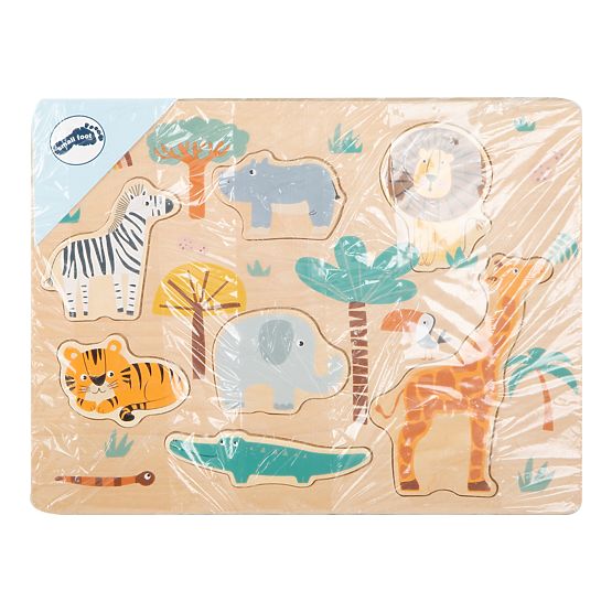 Small Foot Insert puzzle din lemn Safari