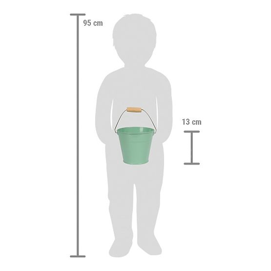 small foot Set de unelte de grădină cu găleată Tiny Garden