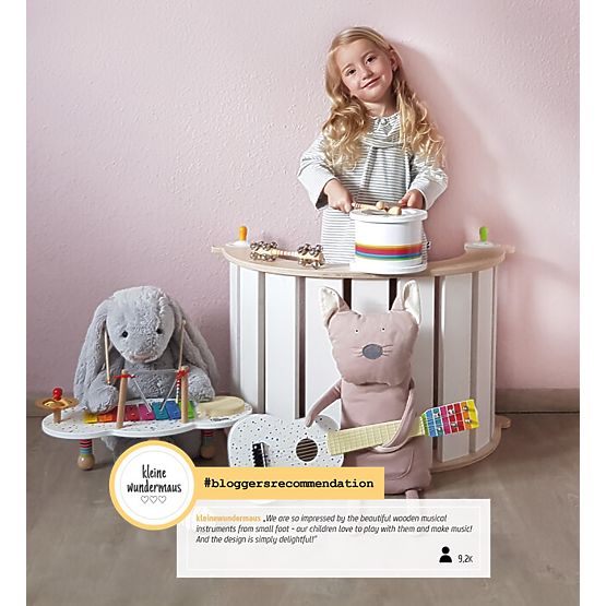 small foot Set muzical din lemn cu buline