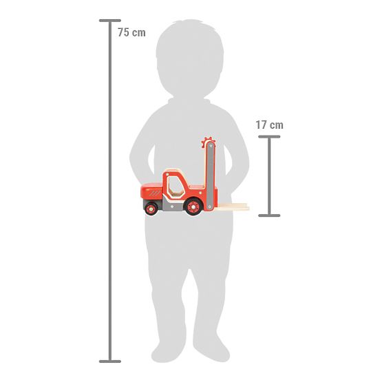 small foot Stivuitor din lemn cu paletă