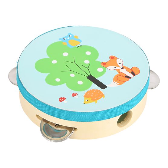 Small Foot Tamburin din lemn cu stuf