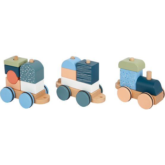 small foot Tren de lemn Arctic - ambalaj deteriorat