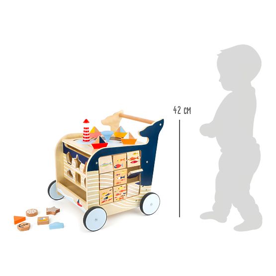 Small Foot Walker din lemn Balena