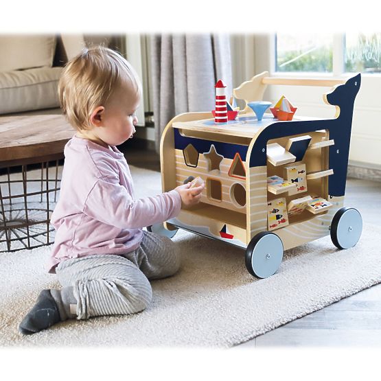 Small Foot Walker din lemn Balena