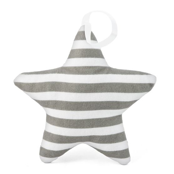 Stea decorativă suspendată – model cu dunguțe gri-închis