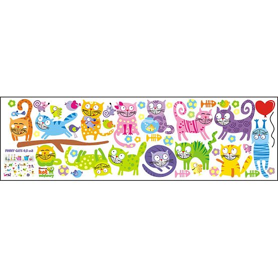 Stickere de  perete - FUNNY CATS