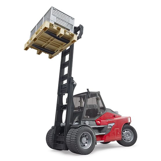 Stivuitor Bruder Linde HT160D cu paletă și 3 cutii