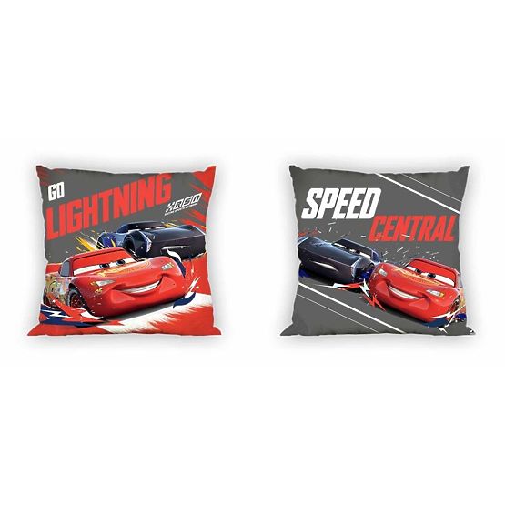 strat pe pernă 40x40 Cars - fulger McQueen și Jackson tunet