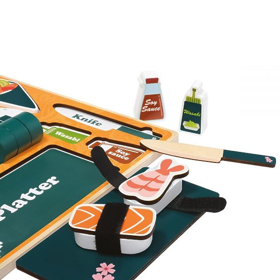 Sushi din lemn - Puzzle 3D