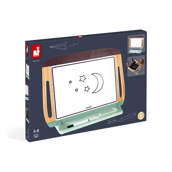 Tabla albă magnetică portabilă de birou Janod