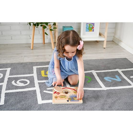 Tablă educativă cu încuietori - Copiii lumii