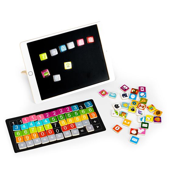 Tablet educativ din lemn tablă magnetică tablă de cretă ECOTOYS