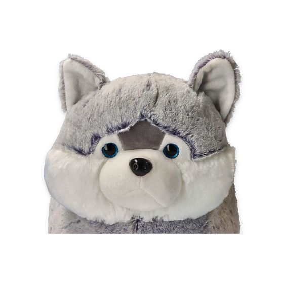 Taburet de pluș câine Husky scaun