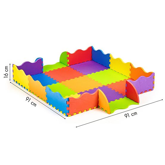 Tampon de spumă - puzzle colorat