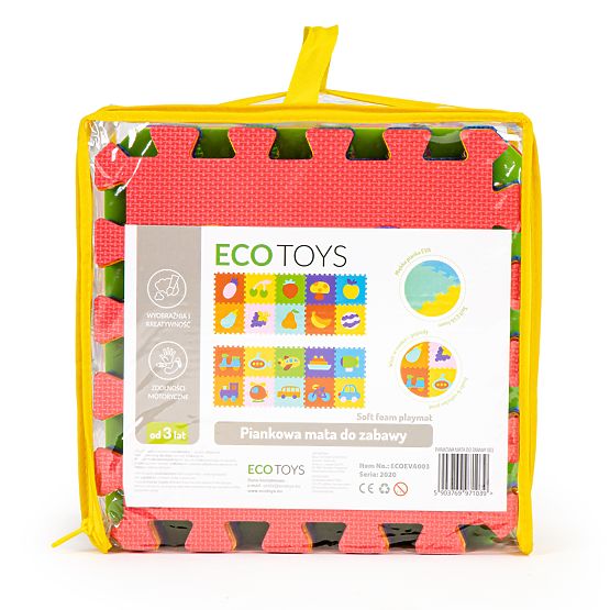 Tampon educativ colorat - puzzle din spumă