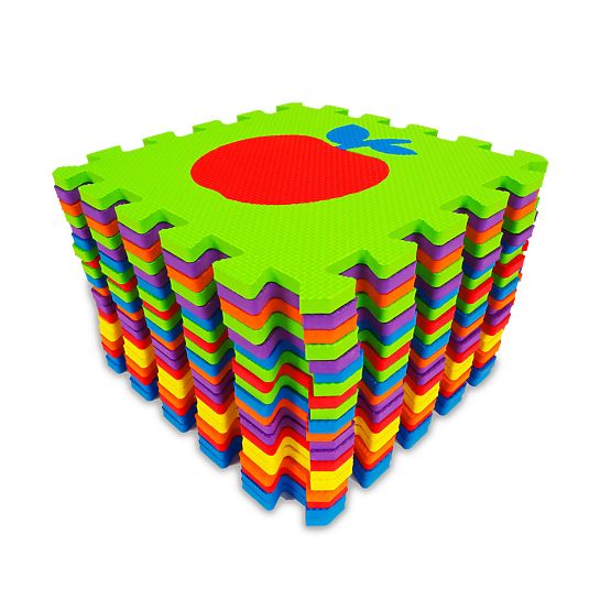 Tampon educativ colorat - puzzle din spumă