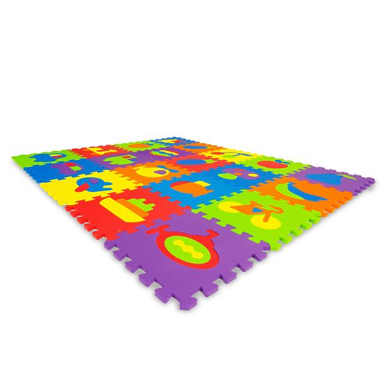 Tampon educativ colorat - puzzle din spumă