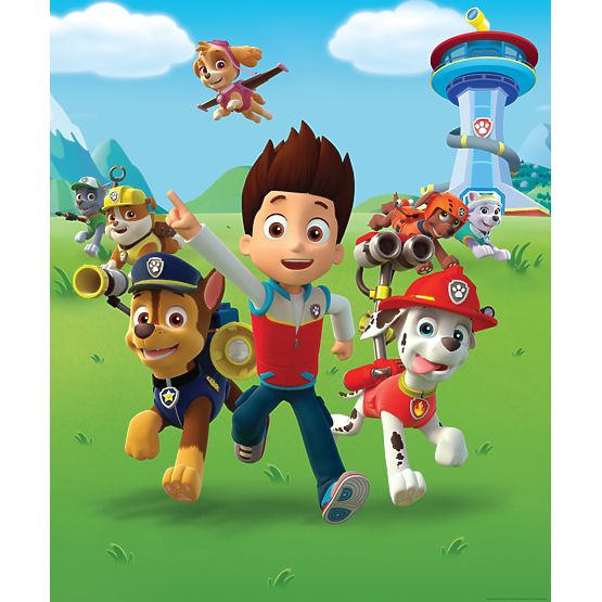 Tapet 3D pentru copii - Paw Patrol  