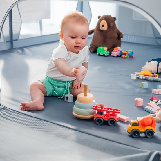 Țarc pentru copii Willow XL - gri