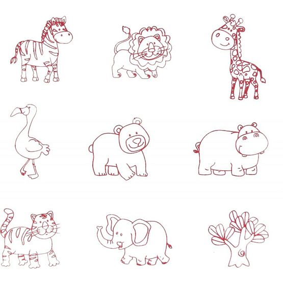 Timbre și puzzle-uri 2 în 1 - Safari