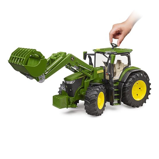 Tractor Bruder John Deere 7R 350 cu încărcător frontal