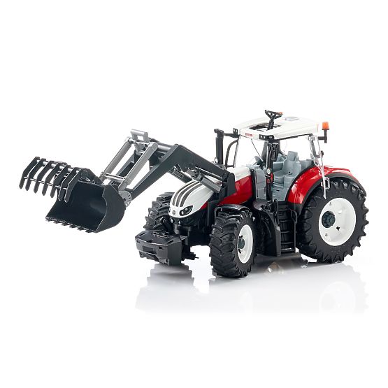 Tractor Bruder Steyr 6300 Terrus CVT cu încărcător frontal