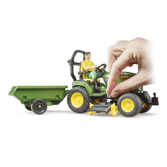 Tractor de grădină Bruder John Deere X949 cu grădinar