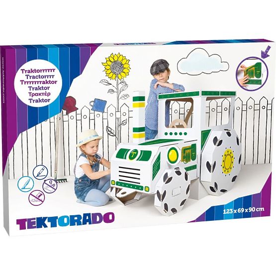 Tractor de carton
