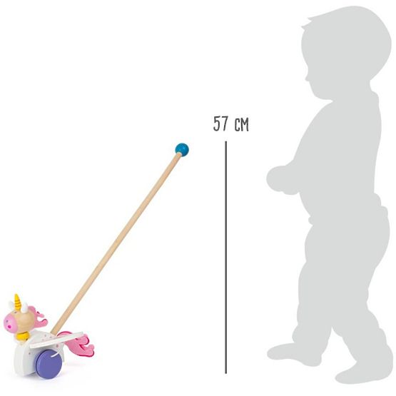 Tragerea animalului pe un stâlp - unicorn Luna