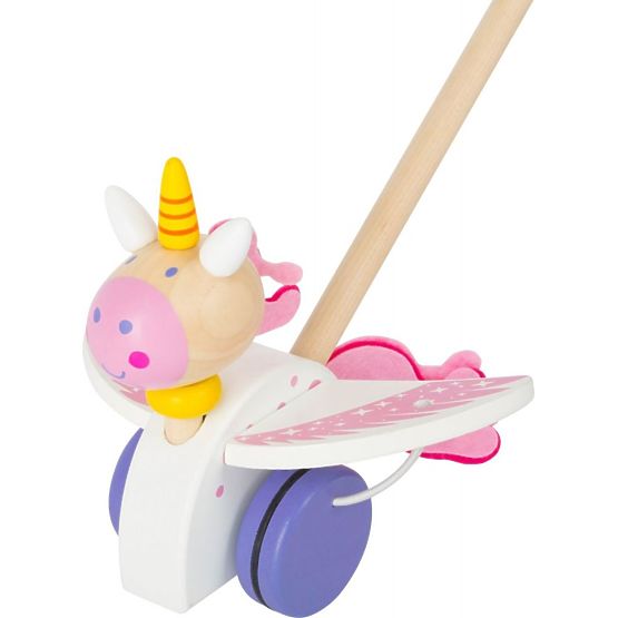 Tragerea animalului pe un stâlp - unicorn Luna