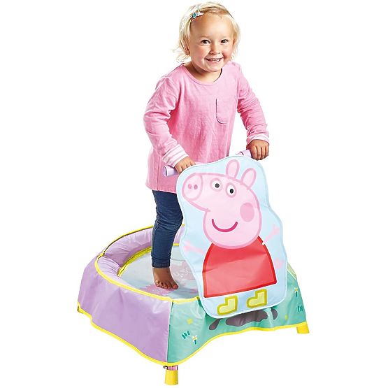 Trambulina pentru copii cu maner - Peppa Pig