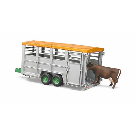 Transportor de animale Bruder cu figurina vacă
