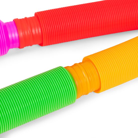 Tuburi senzoriale colorate pop tube pentru copii tuburi antistres pentru conectare 60 de bucăți