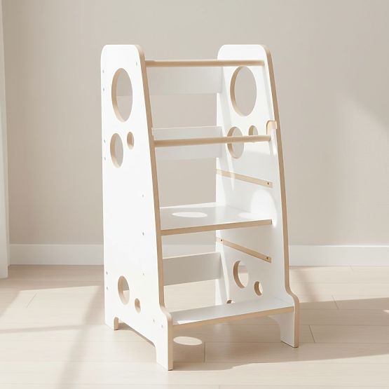 Turn de învățare Montessori Luna - alb