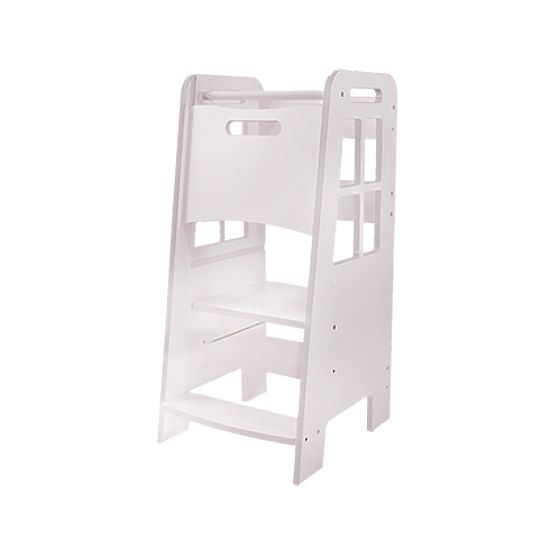 Turn de învățare Montessori din lemn - alb