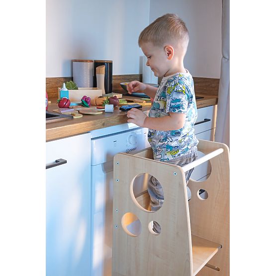 Turnul de învățare Montessori Inele decor Woody