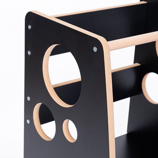 Turnul de învățare Montessori Rings Black